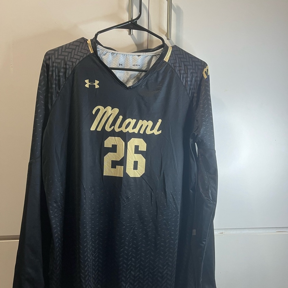 Under Armour Miami 26 Black and Gold Jersey